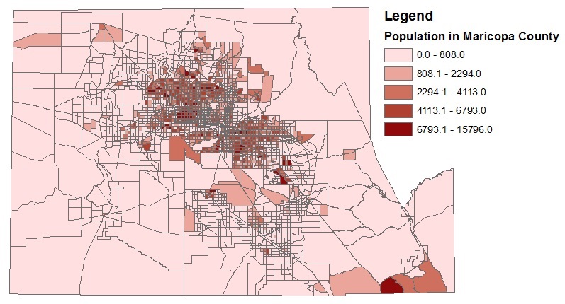 Sample Thematic Land Use Map Depicting Population